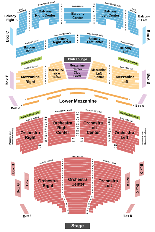 Broward Center For The Performing Arts Darius Rucker Seating Chart